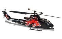 This mini-helicopter ready to fly intermediate format is suitable for indoor use. From a design very advanced technique of single rotor with tail rotor drive. With its 3 in 1 controller with integrated mixer and gy T5104 Mini Cobra Red Bull