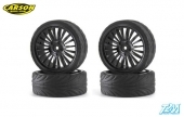 C500900087 Tires on Black sticks 1/10