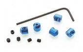 T84304 Stop rings blue anodized